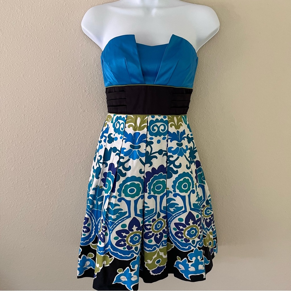 Teeze Me Vintage Y2K Strapless Party Dress Size 3 XS Mini